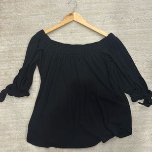 Off the shoulder A&F top